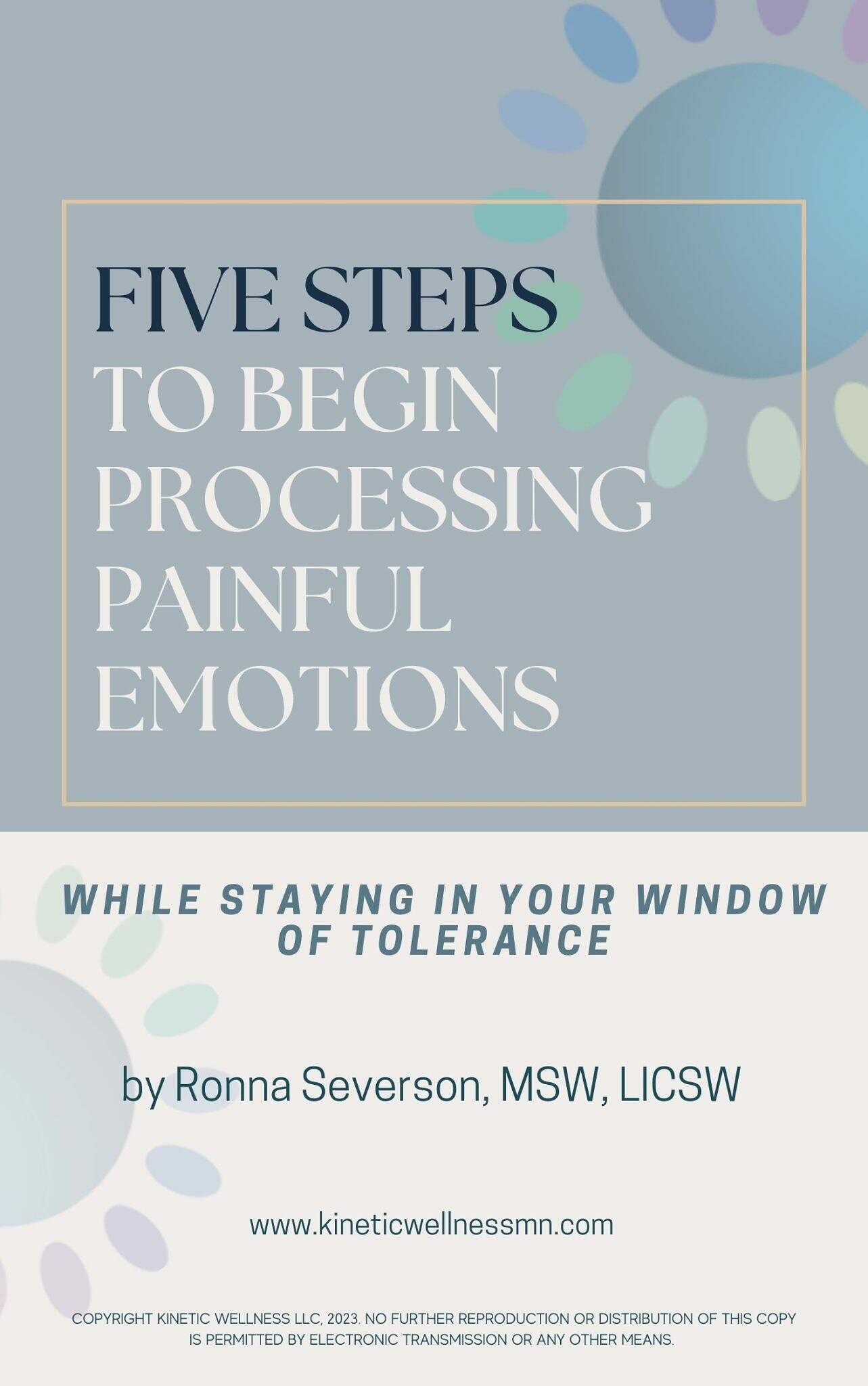 FIVE STEPS TO BEGIN PROCESSING PAINFUL EMOTIONS